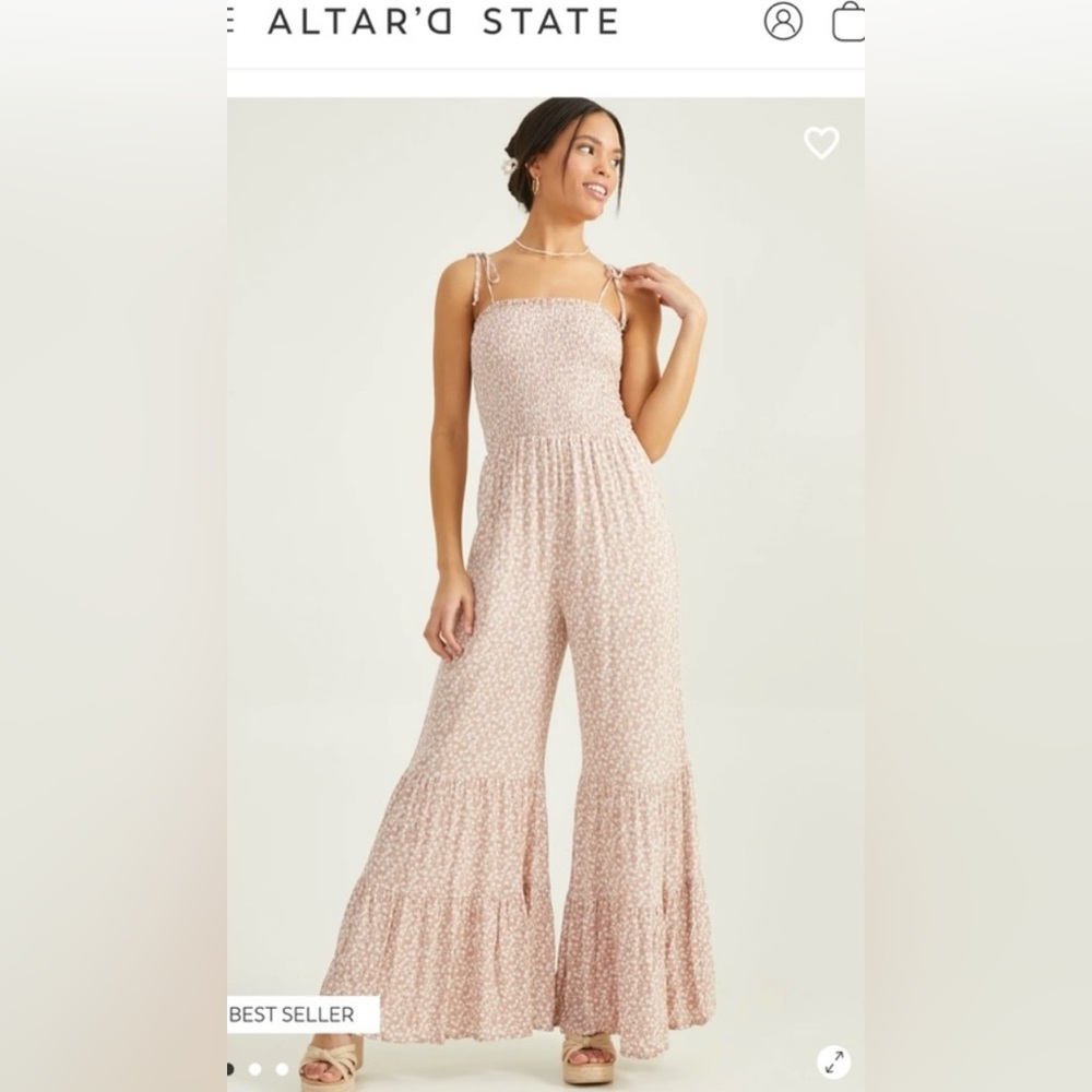 Altar’d State Jumpsuit, medium, floral